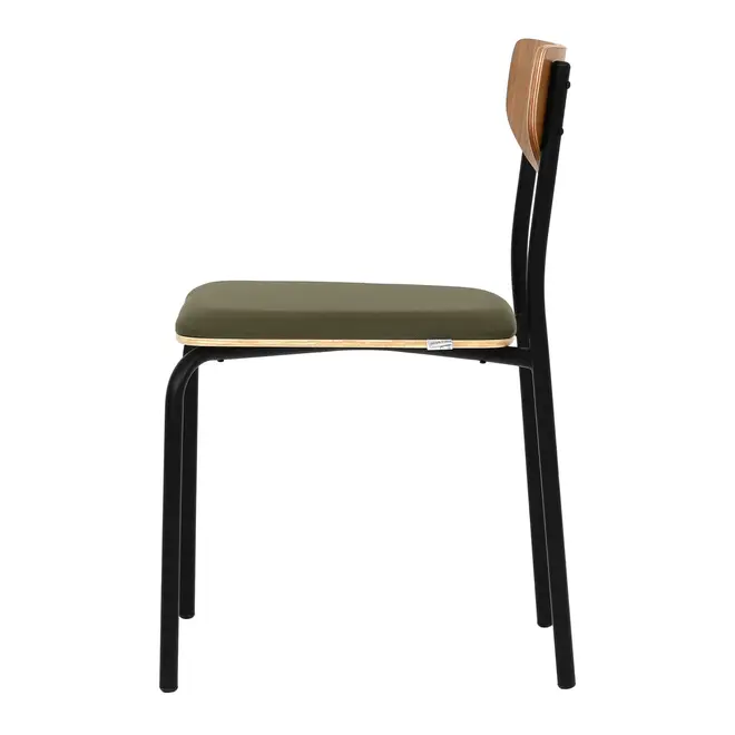 CADEIRA DE JANTAR ATOM - PRETO/MUSGO - Foto 3