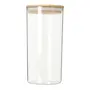 POTE HERMÉTICO REDONDO 1,5 L BAMBUCCI - INCOLOR/BAMBU - Foto 1