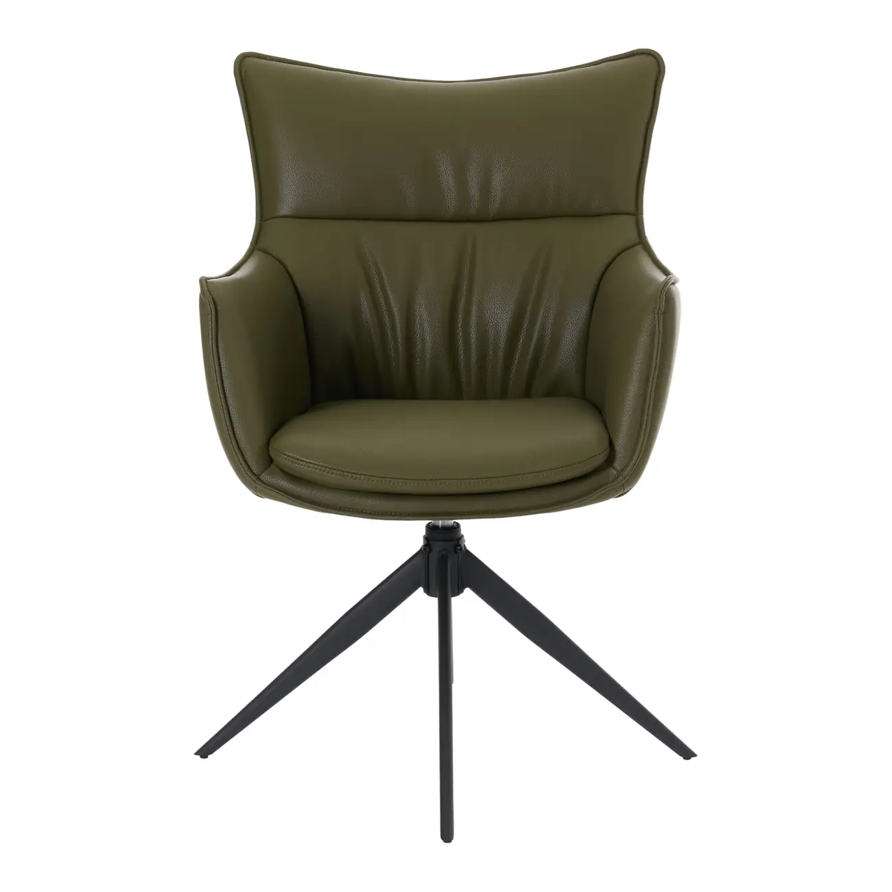 CADEIRA DE JANTAR GIRATÓRIA BERGEN JOY - PRETO/MUSGO - Foto 2