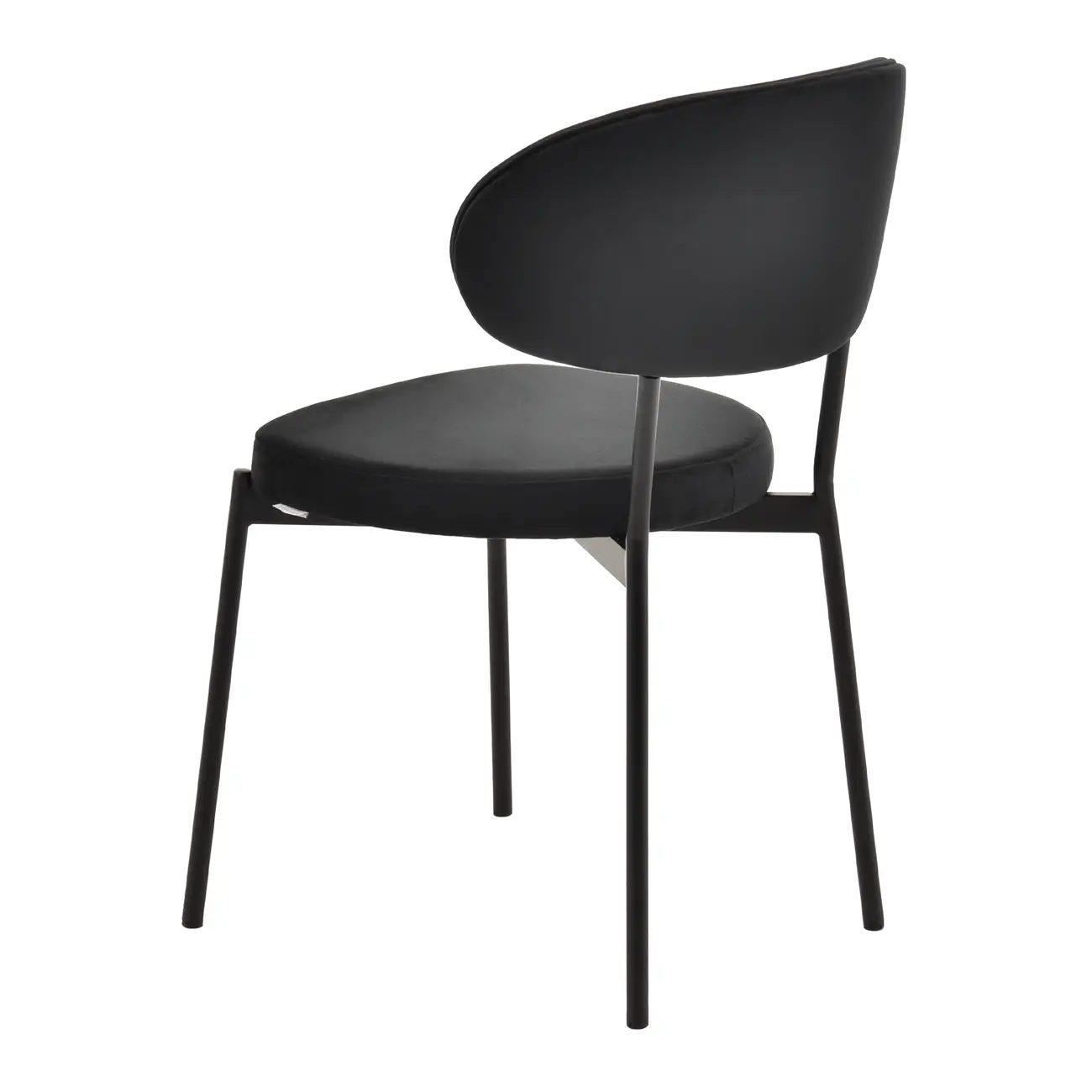 CADEIRA DE JANTAR DAISY - PRETO/PRETO - Foto 4