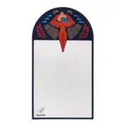 LOUSA/IMÃ PARA GELADEIRA MULHER PÁSSARO - BRANCO/AZUL - Foto 2