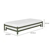 CAMA DE SOLTEIRO 88 C/CAMA INF 78 FLAT - MUSGO/MUSGO - Foto 26