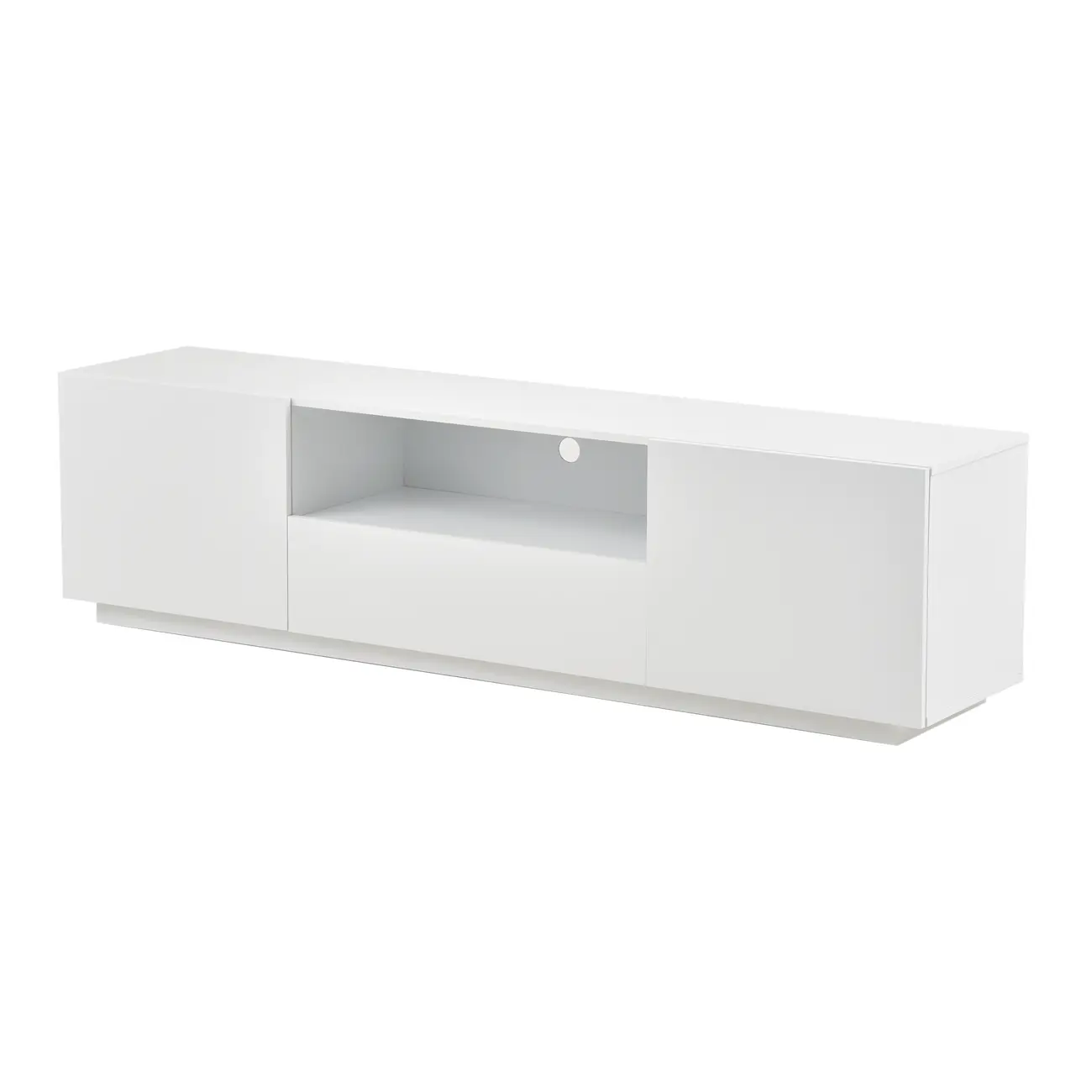 RACK 2 PORTAS/1 GAVETA 1,80 M X 40 CM ROOM - BRANCO - Foto 3