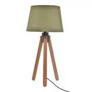 LUMINÁRIA DE MESA SLATS C/CUP P - NOZES/MUSGO - Foto 1