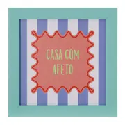 QUADRO 20 CM X 20 CM CIRCUS AFETO - SORBET MENTA/CORES CALEIDOCOLOR - Foto 1