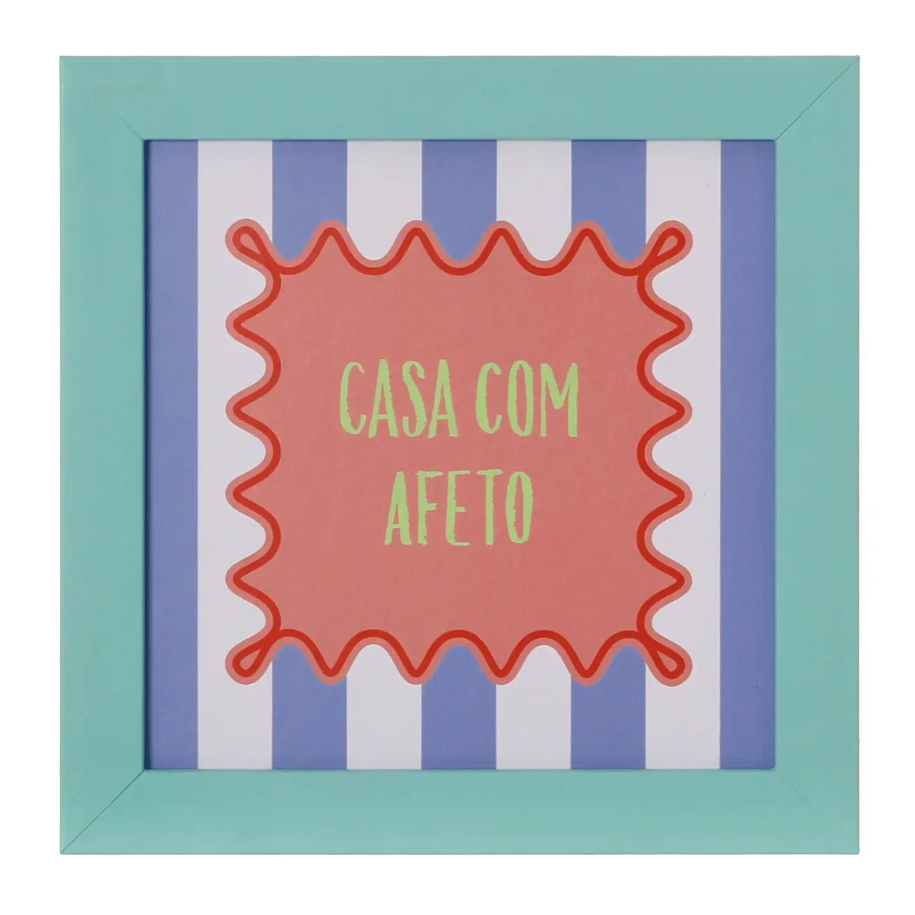 QUADRO 20 CM X 20 CM CIRCUS AFETO - SORBET MENTA/CORES CALEIDOCOLOR - Foto 1