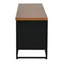 RACK 2 PORTAS 1,40 M X 35 CM SHELVES - PRETO/NOZES - Foto 5