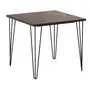 MESA DE JANTAR MESA 80 CM X 80 CM ZAHARA - PRETO/NOZES RÚSTICO - Foto 49