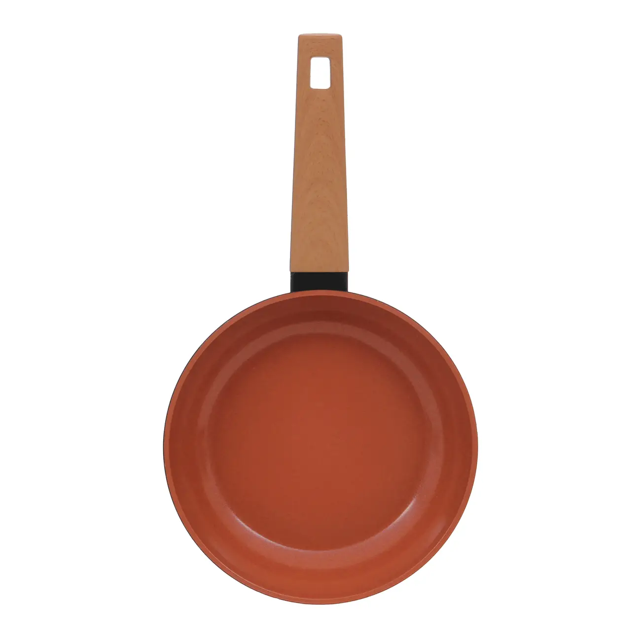 FRIGIDEIRA INDUÇÃO 24 CM NORMA - PRETO/TERRACOTA - Foto 4