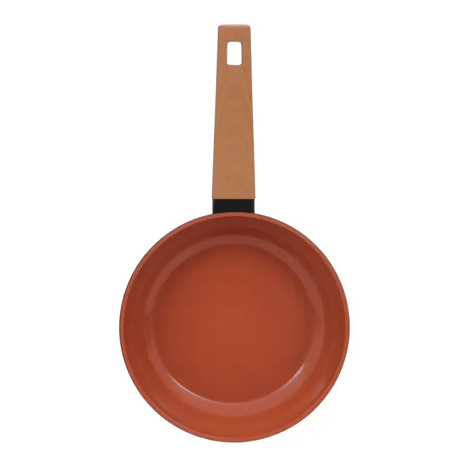 FRIGIDEIRA INDUÇÃO 24 CM NORMA - PRETO/TERRACOTA - Foto 4