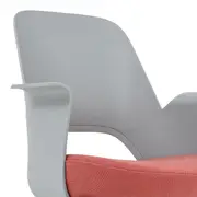 CADEIRA HOME OFFICE VÓRTEX - CINZA CLARO/OPALA ROSA - Foto 7