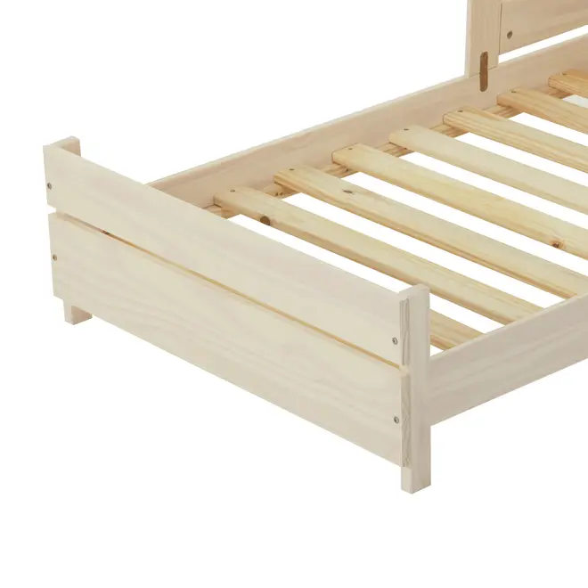 CAMA JÚNIOR 78 CM WOOD FENCE - BRANCO LAVADO - Foto 6