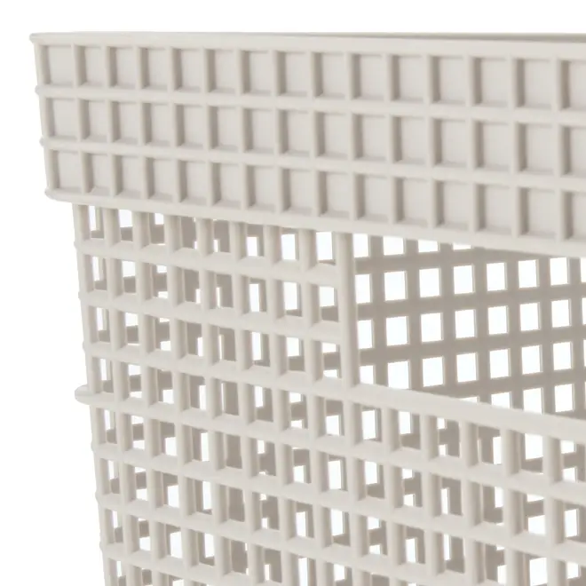 CAIXA 22 CM X 39 CM X 29 CM GRID BAMBU - OFF WHITE/BAMBU - Foto 5