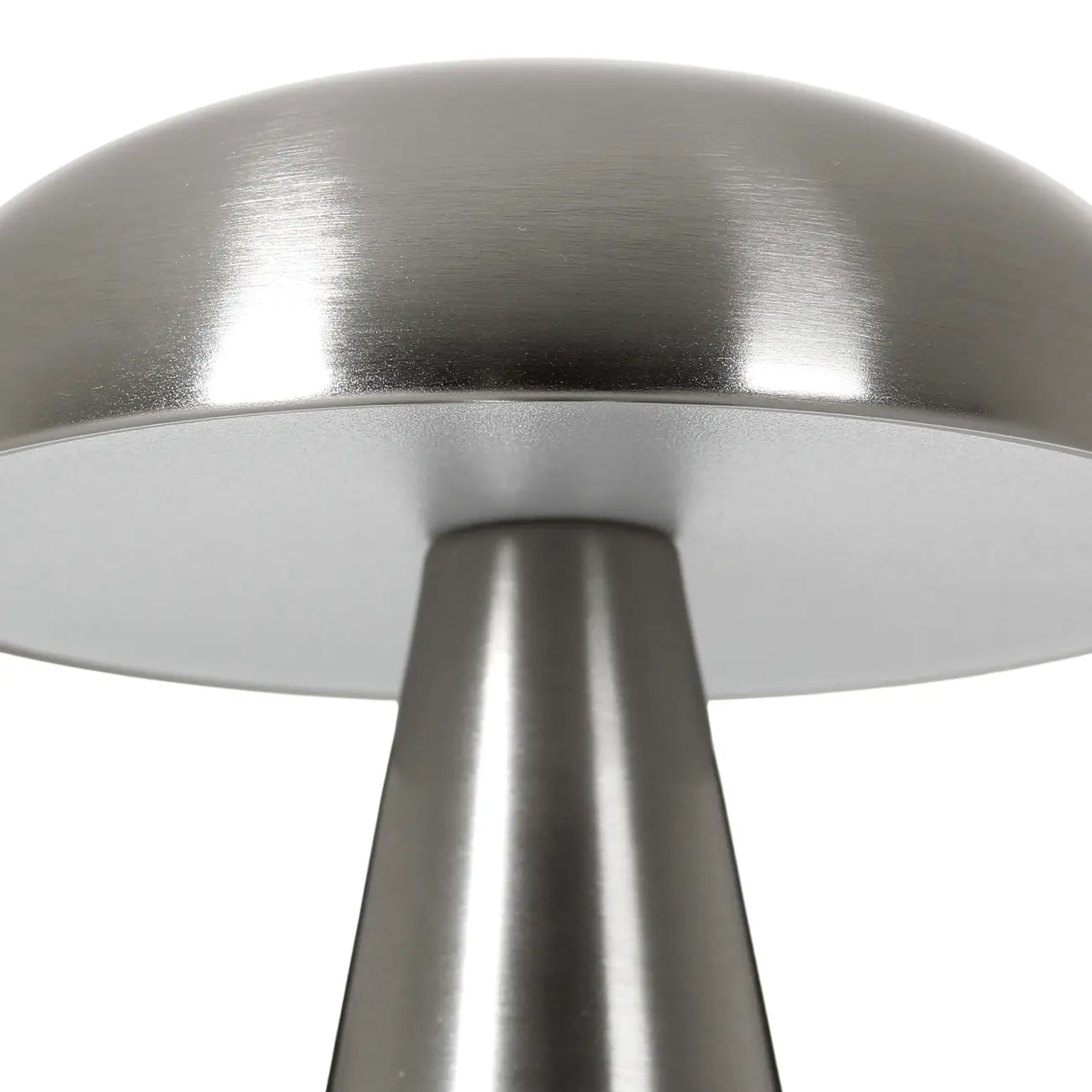 LUMINÁRIA DE MESA LED RECARREGÁVEL MUSHROOM - PRATA - Foto 7