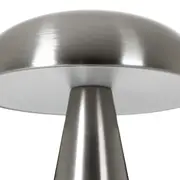 LUMINÁRIA DE MESA LED RECARREGÁVEL MUSHROOM - PRATA - Foto 7
