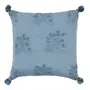 ALMOFADA 45 CM X 45 CM CHEZ MOI FLEUR - BLEU CENDRÉ - Foto 1