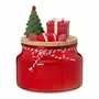 ÁRVORE VELA POTE 12 CM SANTA ROCKS - TERRACOTA/MUSGO - Foto 1