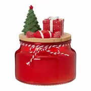 ÁRVORE VELA POTE 12 CM SANTA ROCKS - TERRACOTA/MUSGO - Foto 1