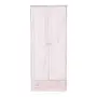 BRANCO LAVADO - GUARDA-ROUPA 2 PORTAS/1 GAVETA TIMBER