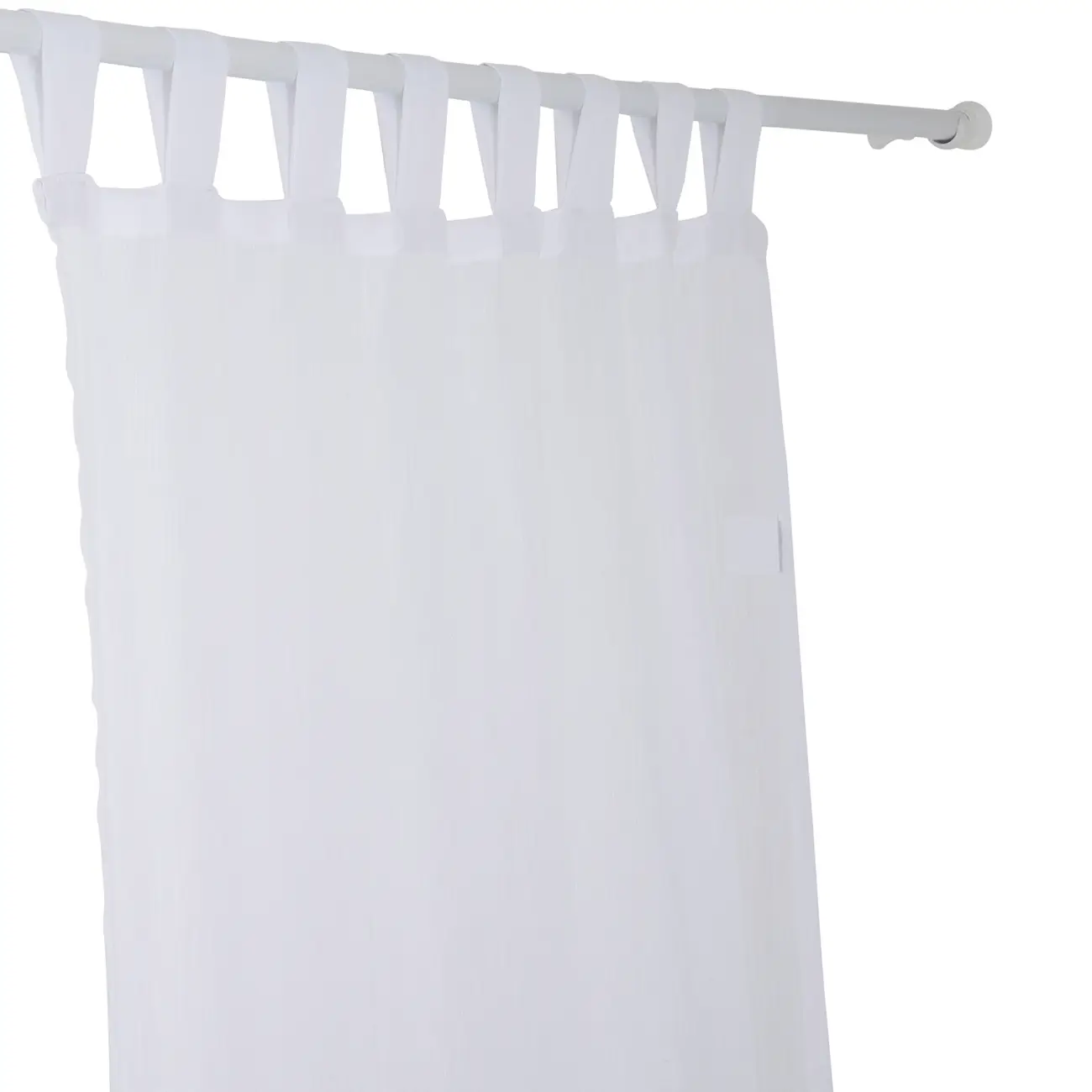 CORTINA 2 PEÇAS 1,30 M X 2,30 M VOIL LUMIÉRE - BRANCO - Foto 2