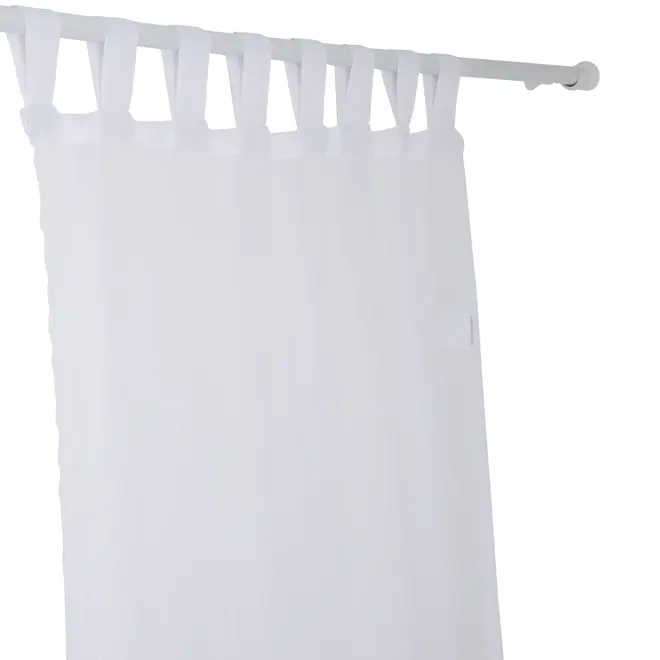 CORTINA 2 PEÇAS 1,30 M X 2,30 M VOIL LUMIÉRE - BRANCO - Foto 2