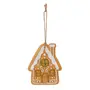 PINGENTE GINGERHOUSE 11 CM VILAREJO NOEL - MULTICOR/CIPRESTE - Foto 1