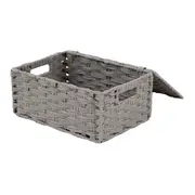 CESTO DOBRÁVEL 34 CM X 24 CM X 15 CM NID - CINZA PROVENCE - Foto 6