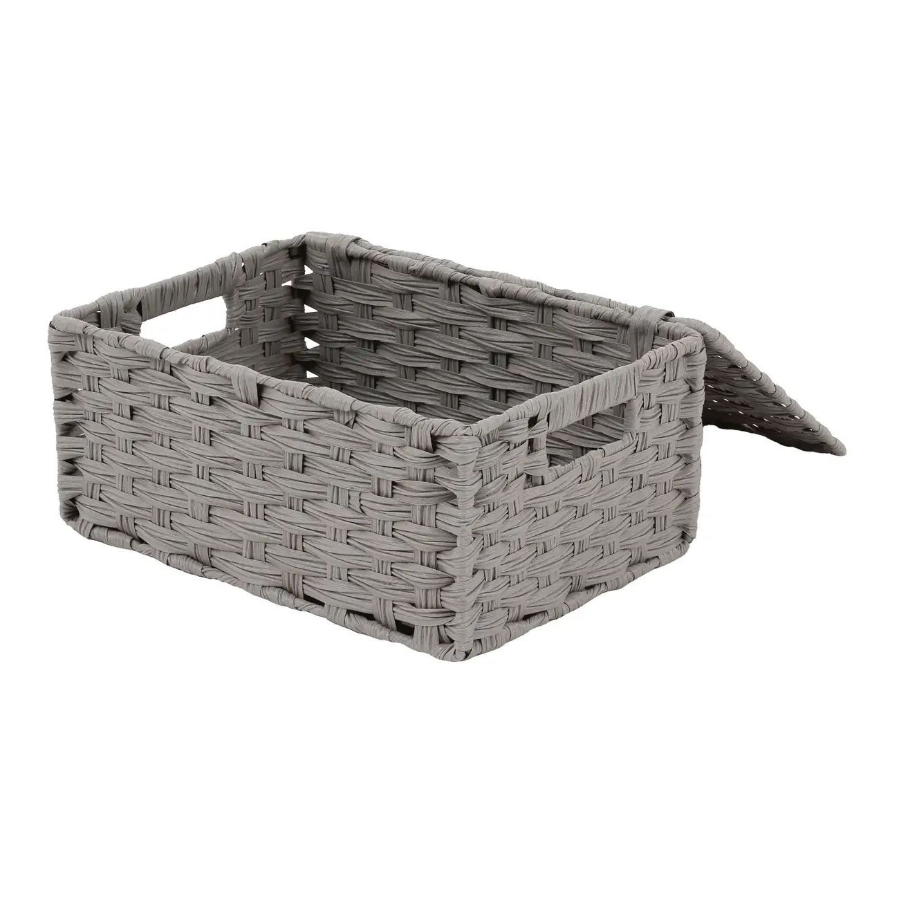 CESTO DOBRÁVEL 34 CM X 24 CM X 15 CM NID - CINZA PROVENCE - Foto 6