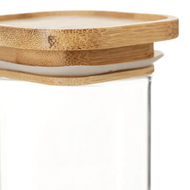 POTE 150 ML BAMBOO BORUS QUADRADO - INCOLOR/BAMBU - Foto 5