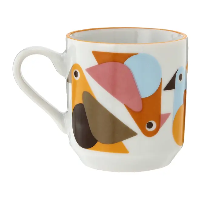 CANECA 220 ML VOA PASSARIM - BRANCO/MULTICOR - Foto 5