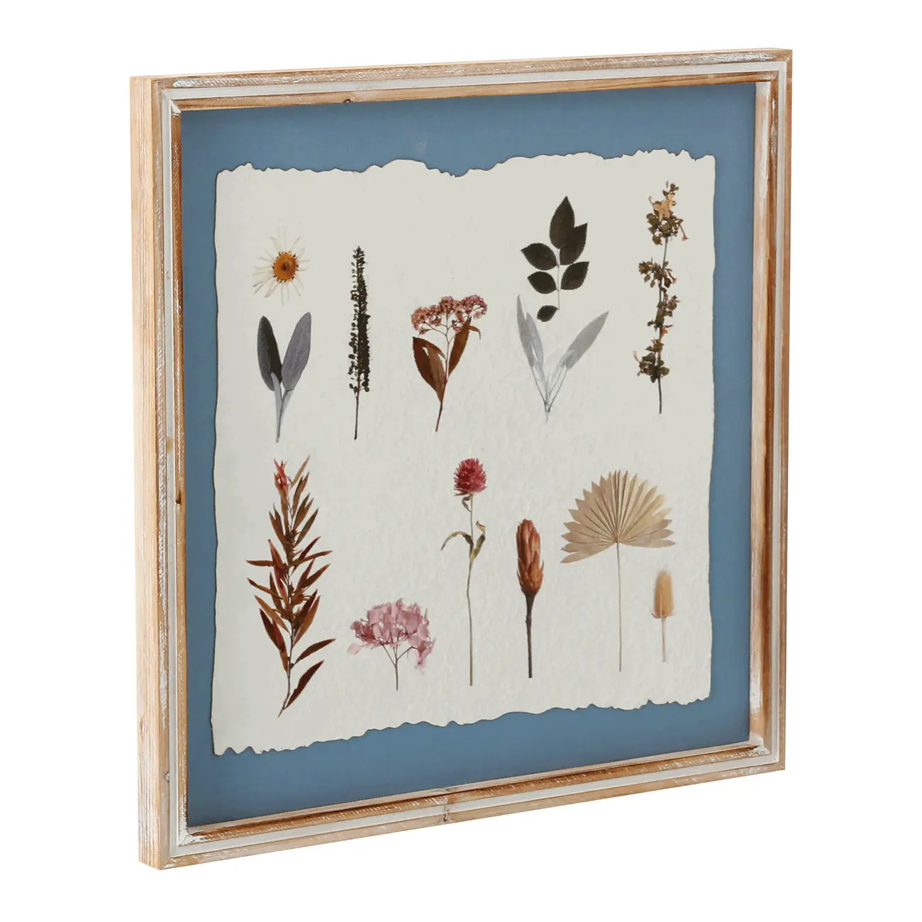 QUADRO I 40 CM X 40 CM BOTANICAL - BRANCO PROVENCE/BLEU CENDRÉ - Foto 2