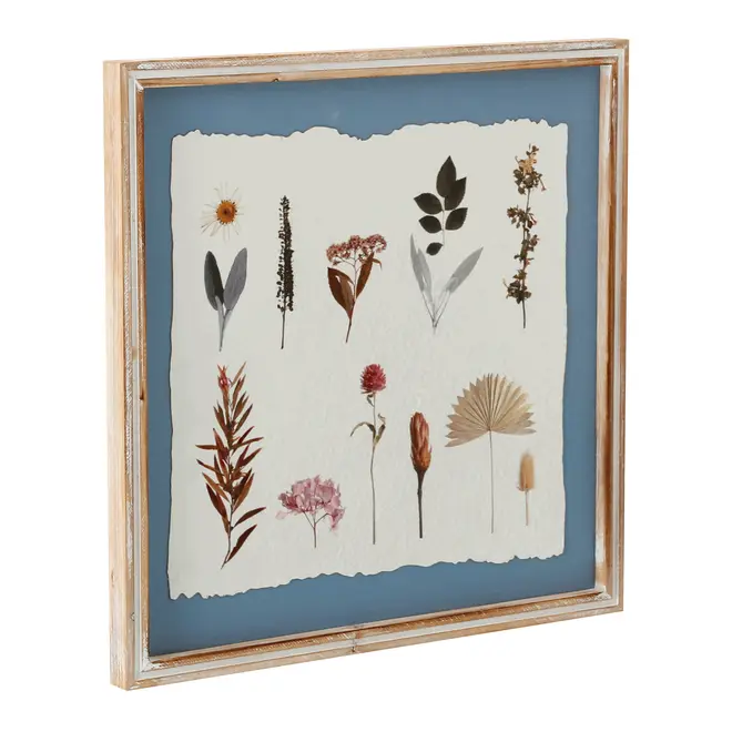 QUADRO I 40 CM X 40 CM BOTANICAL - BRANCO PROVENCE/BLEU CENDRÉ - Foto 2
