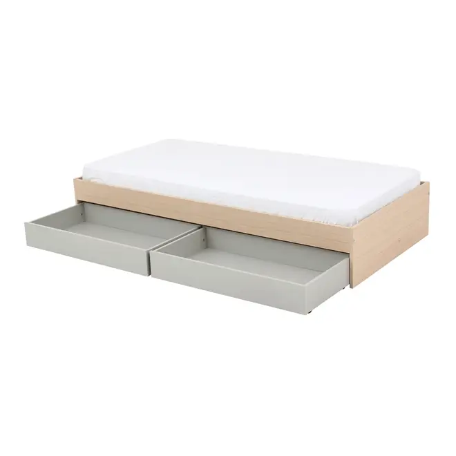 CAMA SOLTEIRO 2 GAVETAS 88 CM YOUNG - NATURAL WASHED/FLANDRES - Foto 4