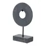 ADORNO MESA 33 CM GEOMARBLE - PRETO/CINZA - Foto 2