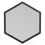 ESPELHO 50 CM X 58 CM HEXAGON - PRETO - Foto 1