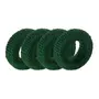 VERDE - ARGOLA PARA GUARDANAPO CONJUNTO COM 4 PEÇAS INCANTI