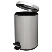 LIXEIRA COM PEDAL 20 L HOYT - INOX/PRETO - Foto 5