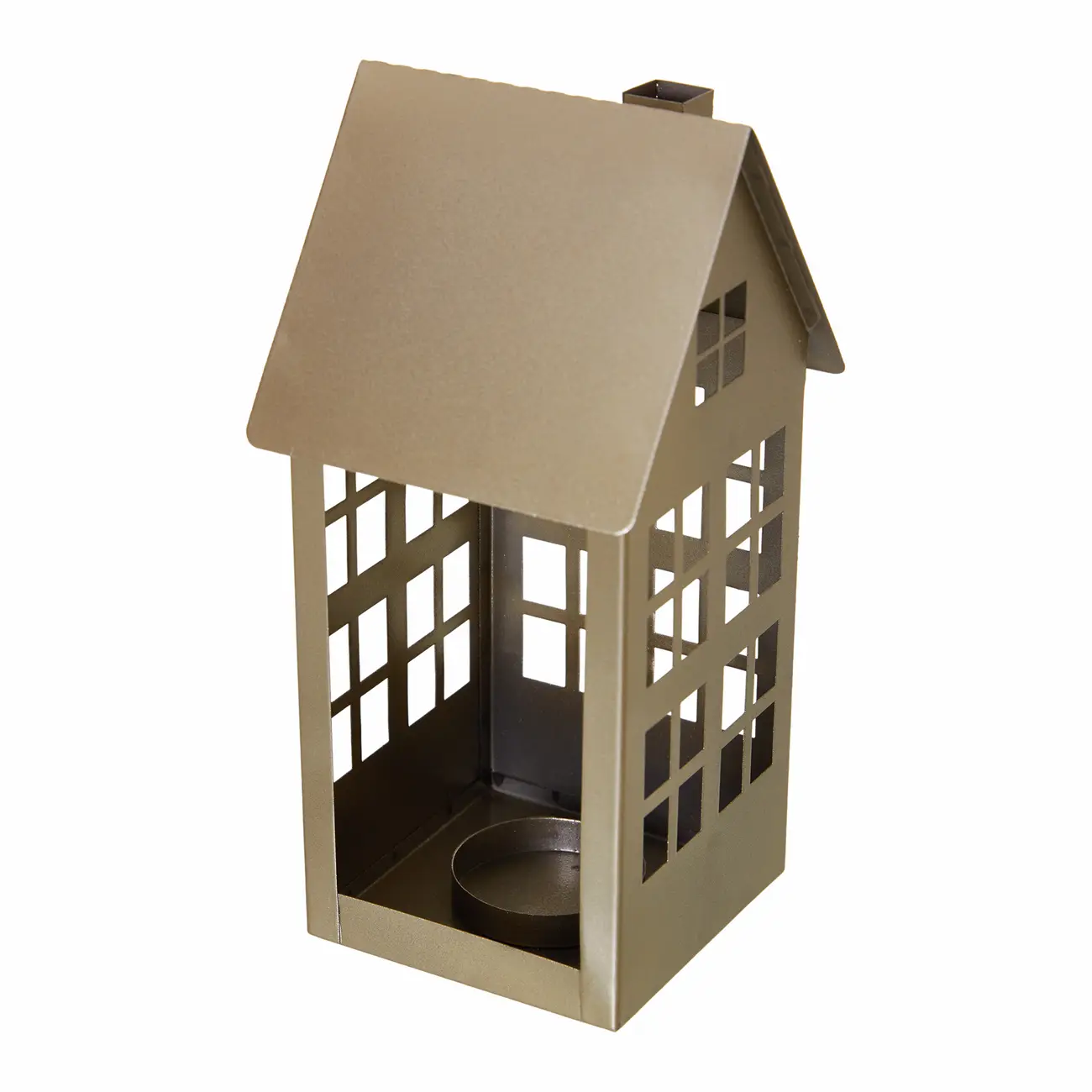 SUPORTE VELA CASA 22 CM FINE FESTIVITY - OURO - Foto 5