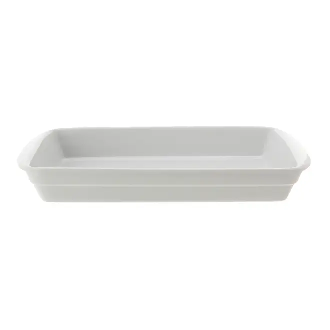 BAKE I TRAVESSA REFRAT. 40 CM X 24 CM - BRANCO - Foto 1