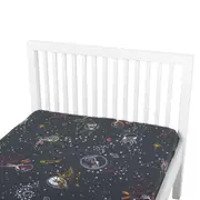 LENÇOL DE SOLTEIRO 1,60 M X 2,40 M ZOODIAC - CINZA/MULTICOR - Foto 4