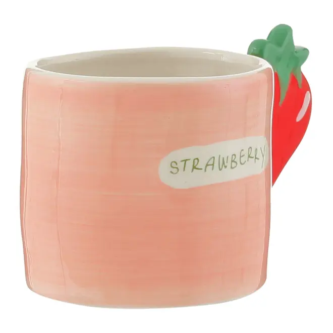 CANECA STRAWBERRY 300 ML FRUITS - ROSA/MULTICOR - Foto 3