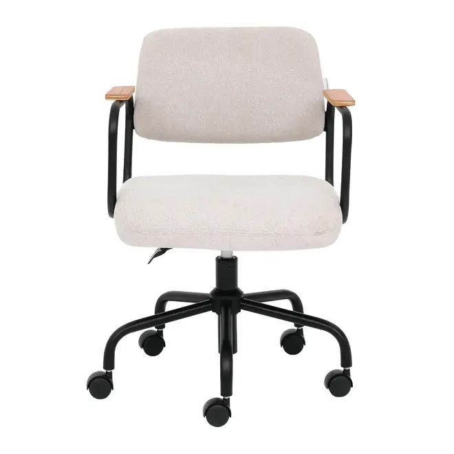 CADEIRA HOME OFFICE CARTE ELBOW - PRETO/CAMELO - Foto 3