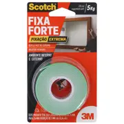 FITA FIXA FORTE EXTREME 2,4 CM X 2 M 3M - BRANCO - Foto 3