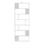 ESTANTE/DIVISÓRIA 80 CM X 2,12 M BLOCK - BRANCO - Foto 4