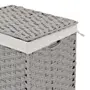 CESTO DOBRÁVEL 60 CM X 40 CM X 30 CM NID - CINZA PROVENCE/NATURAL - Foto 10