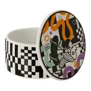 PORTA-ALGODÃO OLLIE - PRETO/CORES CALEIDOCOLOR - Foto 3