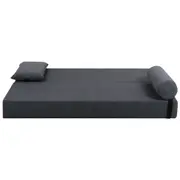 SOFÁ-CAMA 2 LUGARES STRAP - CINZA/PRETO - Foto 3