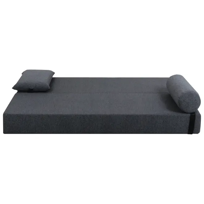 SOFÁ-CAMA 2 LUGARES STRAP - CINZA/PRETO - Foto 3
