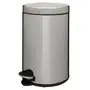 LIXEIRA COM PEDAL 12 L HOYT - INOX/PRETO - Foto 2