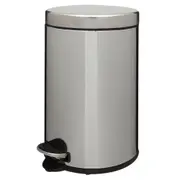 LIXEIRA COM PEDAL 12 L HOYT - INOX/PRETO - Foto 2